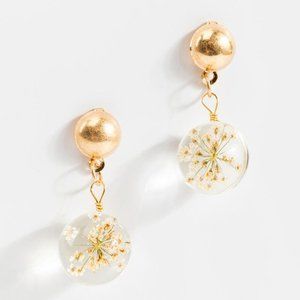 Kinslee Pressed Flower Drop Earrings